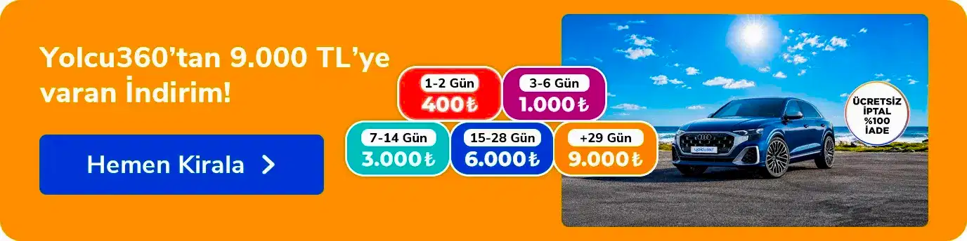 9000 tl indirimli kiralık araç kampanya