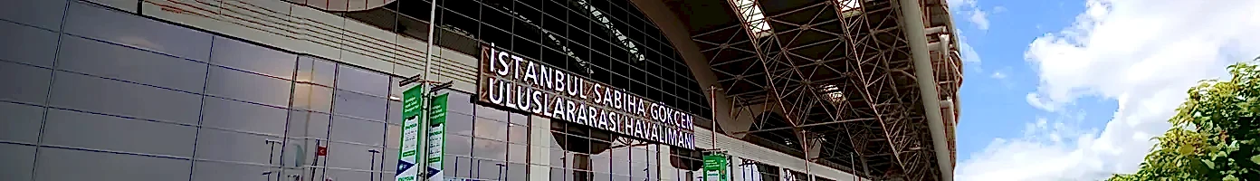 Sabiha Gökçen Havalimanı giriş tabelası